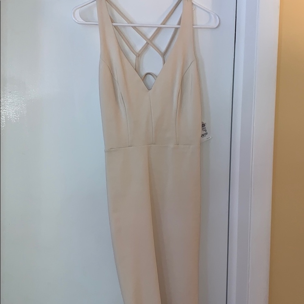 Nude body con dress from Charlotte Russe